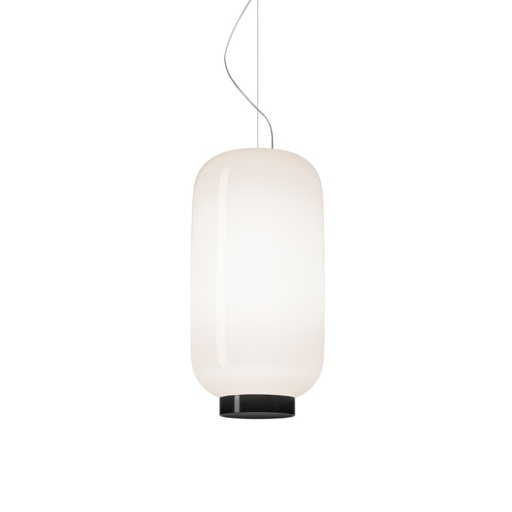 Foscarini Chouchin 2 Rev. LED dimm. bianco/nero, Sospensione