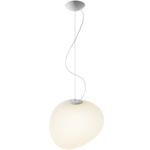 [ph.] Foscarini Gregg grande bianco, Sospensione